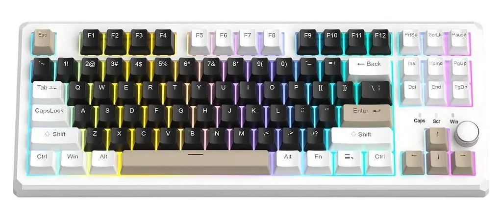 Клавіатура MageGee SKY 87 RGB Blue Whale Switch Wireless (6971969728493-UA) Mocha Brown (G-000003957) - фото 2