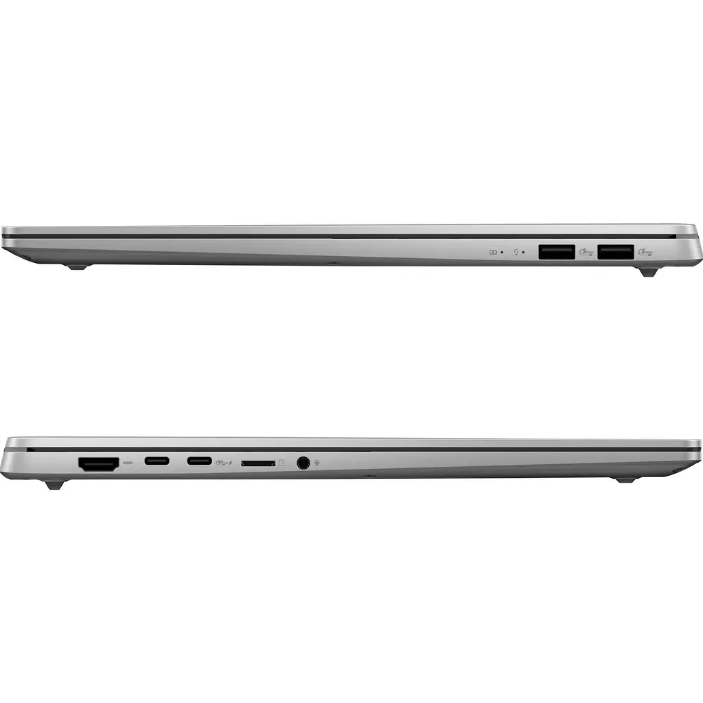 Ноутбук ASUS Vivobook S 16 M5606UA-MX025 16' 3.2K OLED, AMD R9-8945HS, 32GB, F1TB, UMA, NoOS, Сріблястий (90NB1483-M00110) - фото 8