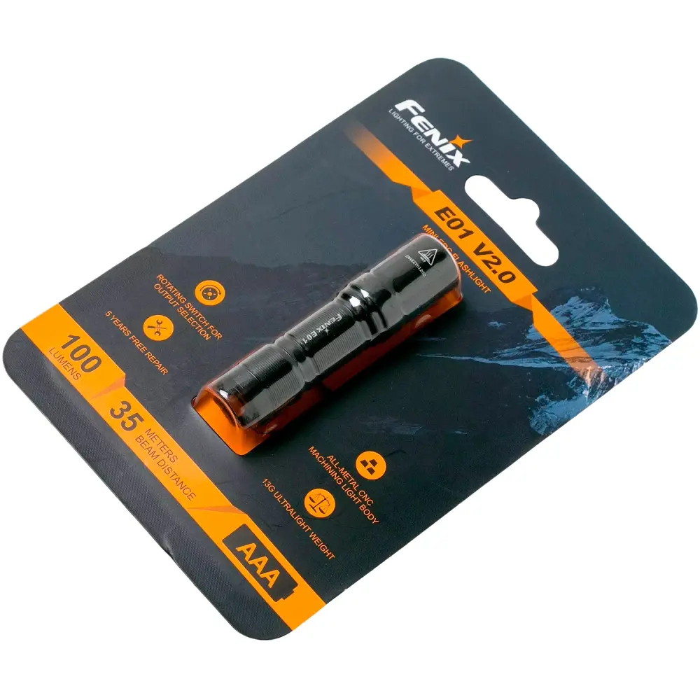 Ліхтар Fenix E01 V2.0 Black - фото 4