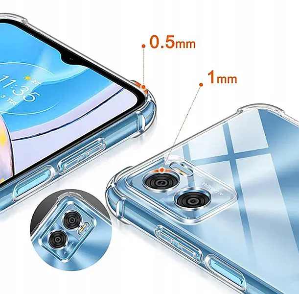 Панель BeCover Anti-Shock для Motorola Moto E22/E22i Clear (709321) - фото 3