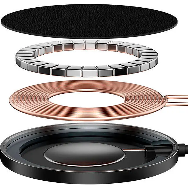 Беспроводное зарядное устройство Baseus Simple Mini2 Magnetic Wireless Charger 15W Black (CCJJ010001) [90315] - фото 6