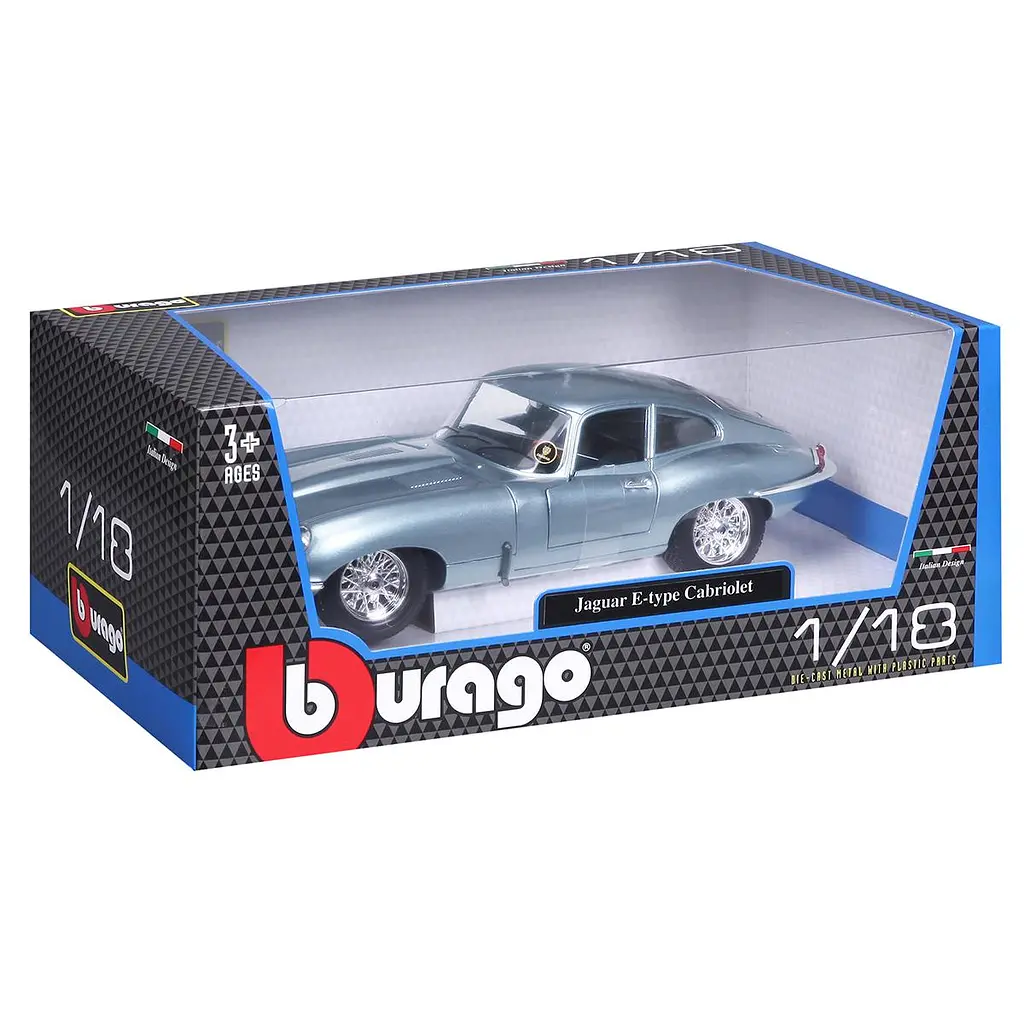 Автомодель - JAGUAR E-TYPE COUPE (1961) (1:18) Bburago 18-12044 - фото 9