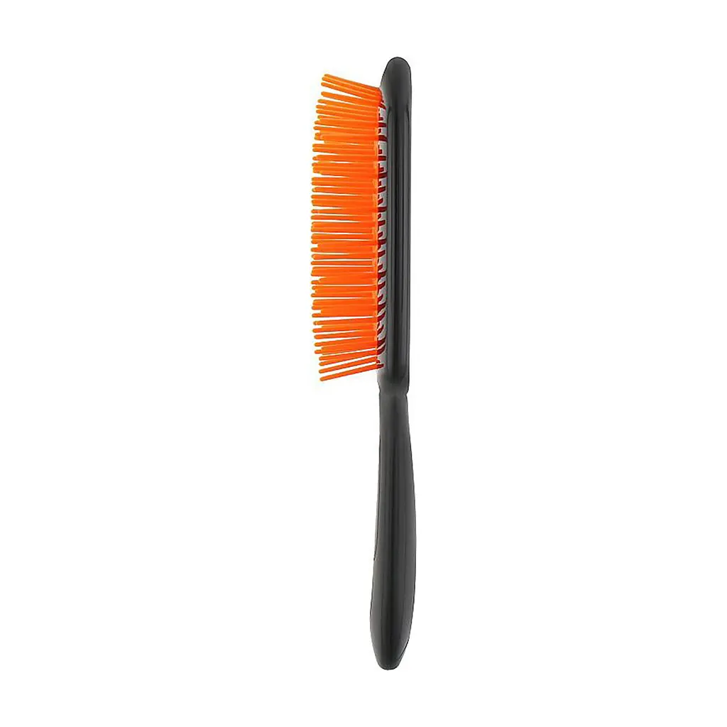 Гребінець щітка для волосся Superbrush Plus Hollow Comb Чорно-жовтогарячий Черно-оранжевый 86888 - фото 2