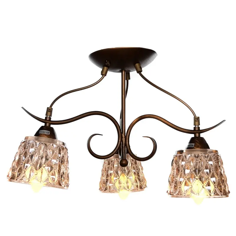 Люстра потолочная Brille для кухни E14 40W BR (LK-269C/3) - фото 4