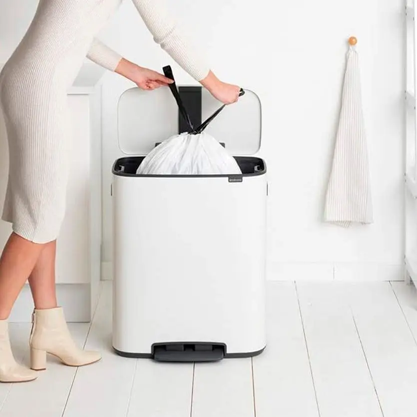 Бак для сміття Brabantia Bo з педаллю 60 л білий (211300) - фото 9