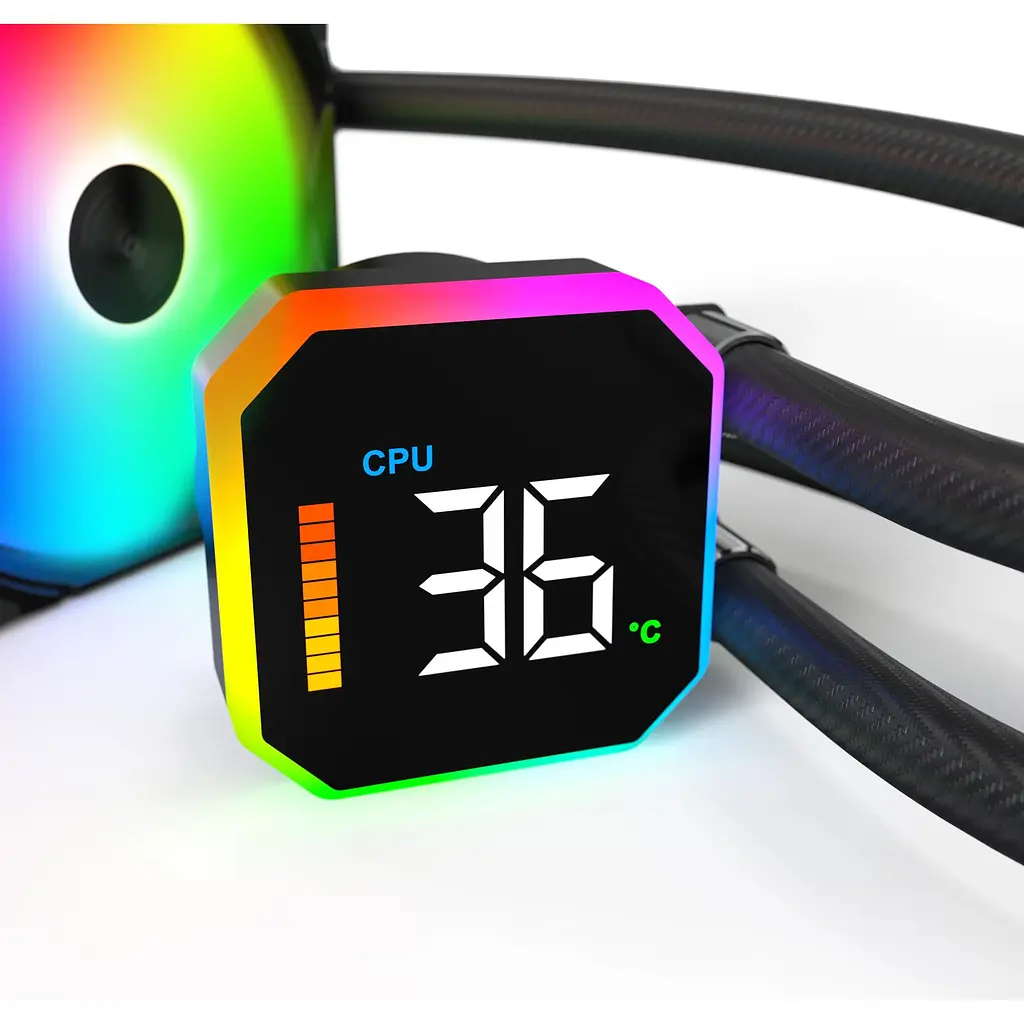 Система водяного охолодження MONTECH HyperFlow Digital 360 Black [151310] - фото 6