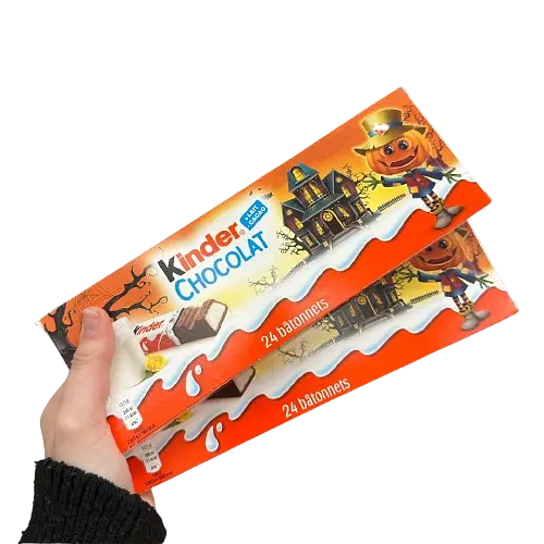 Шоколадные батончики Kinder Halloween Chocolate с молочной начинкой 150г - фото 5