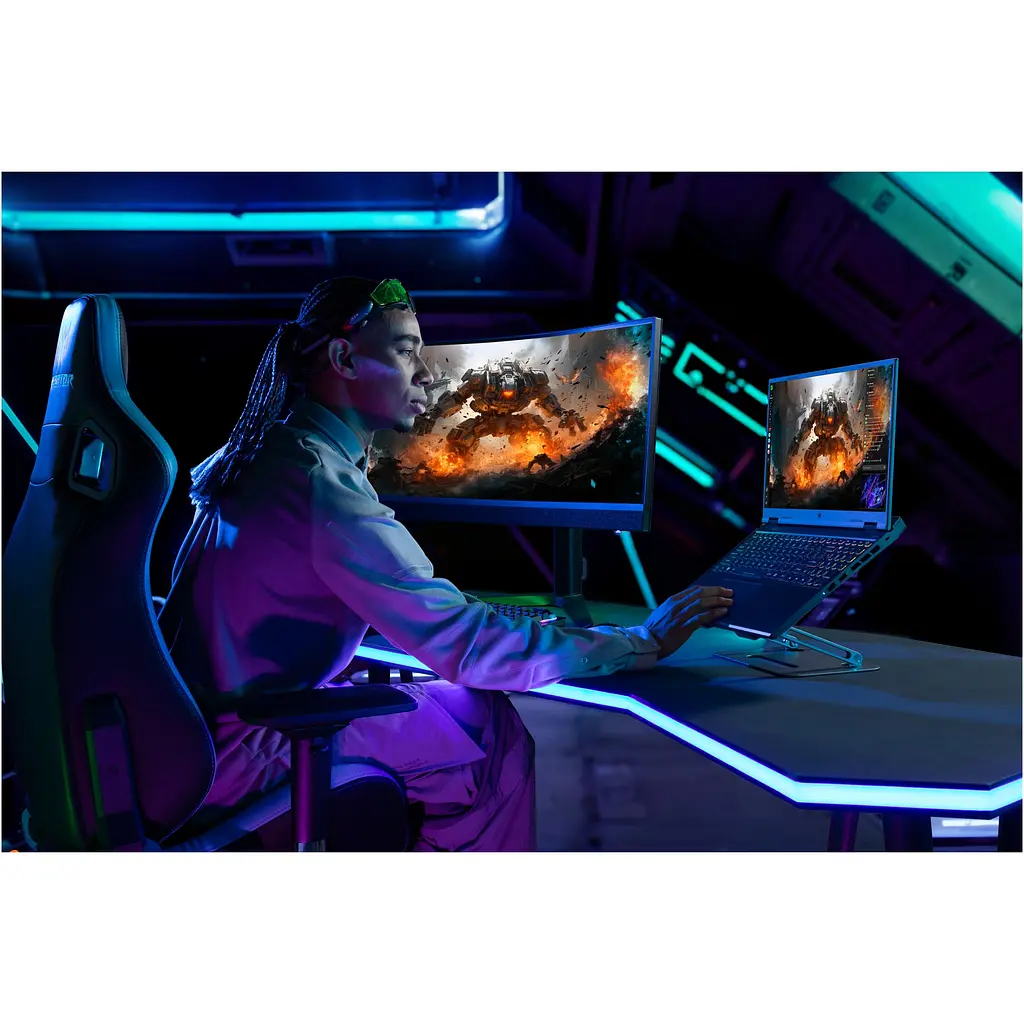 Ноутбук Ігровий Acer Predator Helios Neo 16 PHN16-72-71YK з процесором Intel Core i7-14700HX pana la 5.5GHz, 16", WQXGA, IPS, 240Hz, 16 GB DDR5, 1TB SSD, NVIDIA® No OS, Abyssal чорний - фото 13