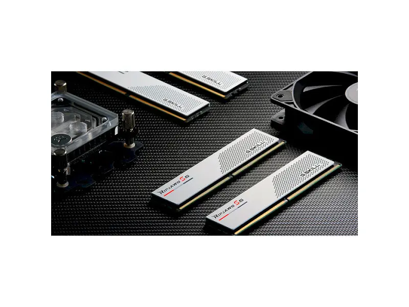 Пам'ять для настільних комп'ютерів G.Skill 96 GB (2x48GB) DDR5 5200 MHz Ripjaws S5 Matte White (F5-5200J4040A48GX2-RS5W) - фото 3