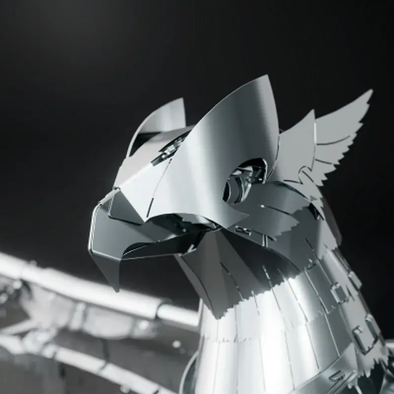 Конструктор Metal Time Колекційна модель Unity Wings Eagle Silver Armor (MT101/READY) - фото 5