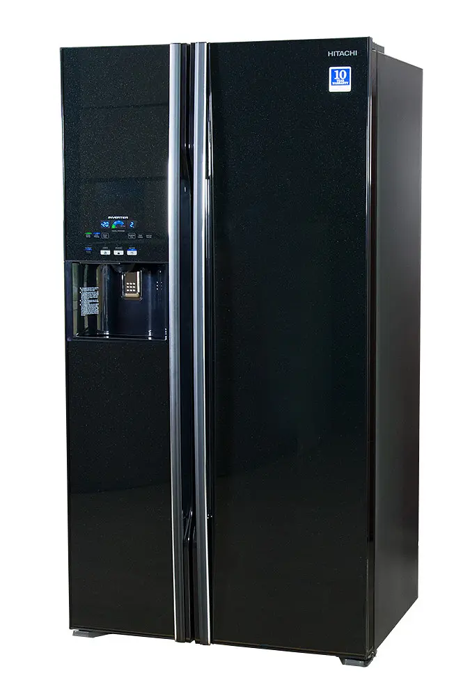 Холодильник SBS Hitachi R-S700GPUC2GBK 180х77х92см 2 двері Х-377 л М-212 л A++ NF Інвертор льодогенератор Чорний скло (R-S700GPUC2GBK) - фото 3