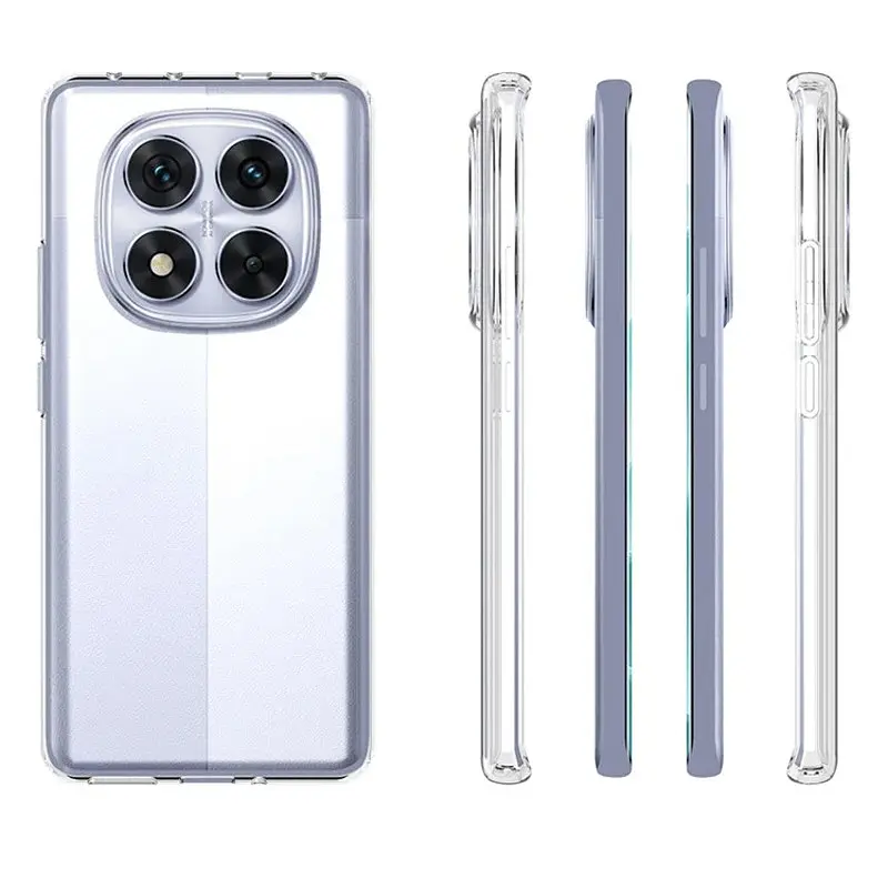 TPU чехол Epik Transparent 1,5mm для Xiaomi Redmi Note 14 Pro+ 5G Бесцветный (Прозрачный) - фото 3