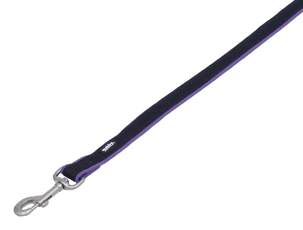 Повідець для собак Nobby Mesh Preno M–L, 120 см × 2–2.5 см, фіолетовий