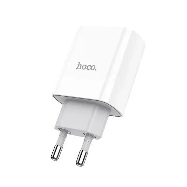МЗП блочок Hoco C80A white 20W/QC3.0 USB/USB-C - фото 3