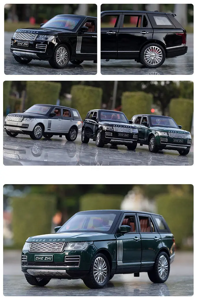 Колекційна металева модель позашляховика АвтоЕксперт Range Rover з інерцією, світлом та звуком 1:24 - фото 5