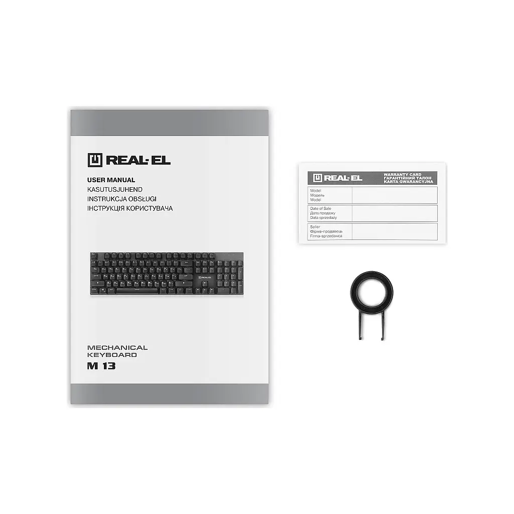 Клавіатура REAL-EL M 13 USB Grey (EL123100045) - фото 10