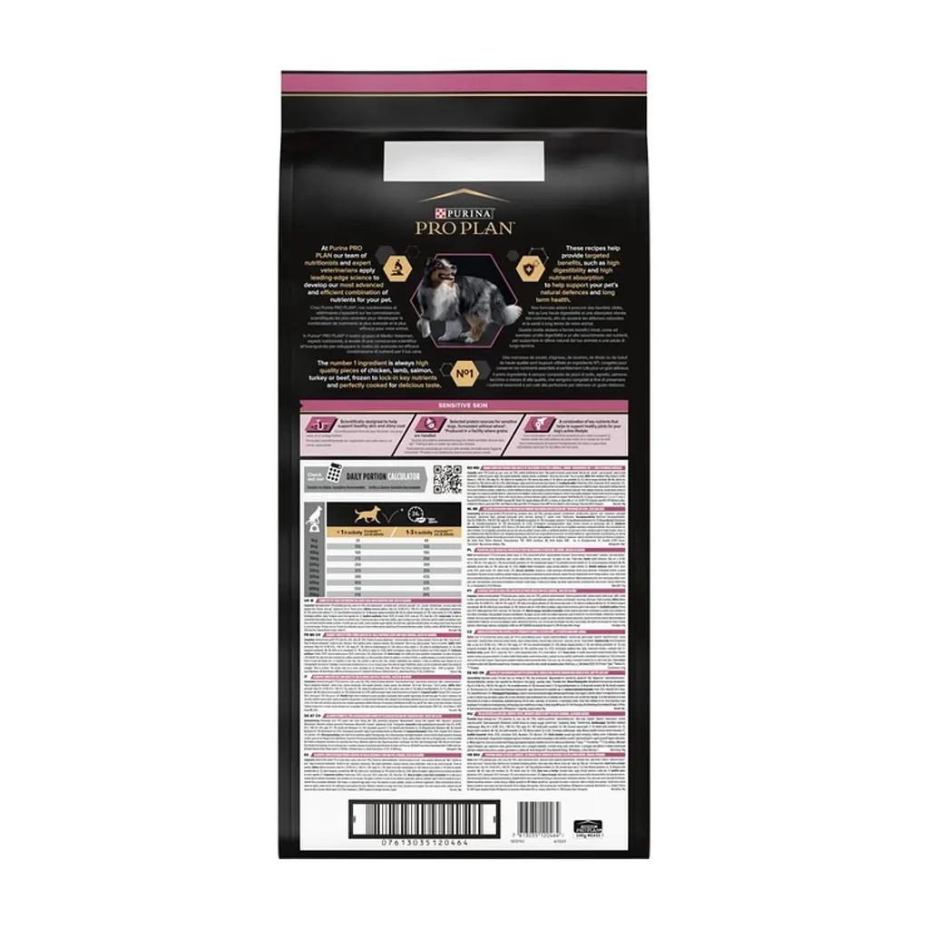 Сухий корм для собак Purina Pro Plan Dog Medium Adult Sensitive Skin з лососем і рисом 14 кг (7613035120464) - фото 4