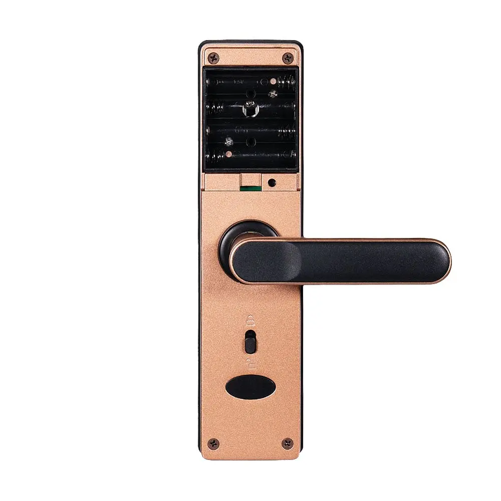 Замок біометричний автономний Trinix TRL-5402BTF Bronze з Bluetooth, зчитувачем відбитків пальців і карт Mifare (65-00072) - фото 3