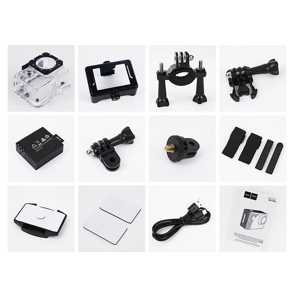 Екшн камера Hoco DV100 sports camera Black - фото 4