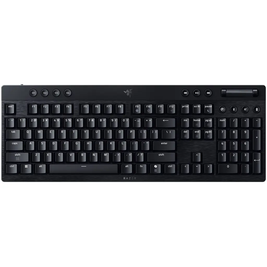 Клавіатура Razer BlackWidow V4 Low-Profile Wireless/Bluetooth/USB Orange switch UA Black (RZ03-05270800-R3M1) - фото 8