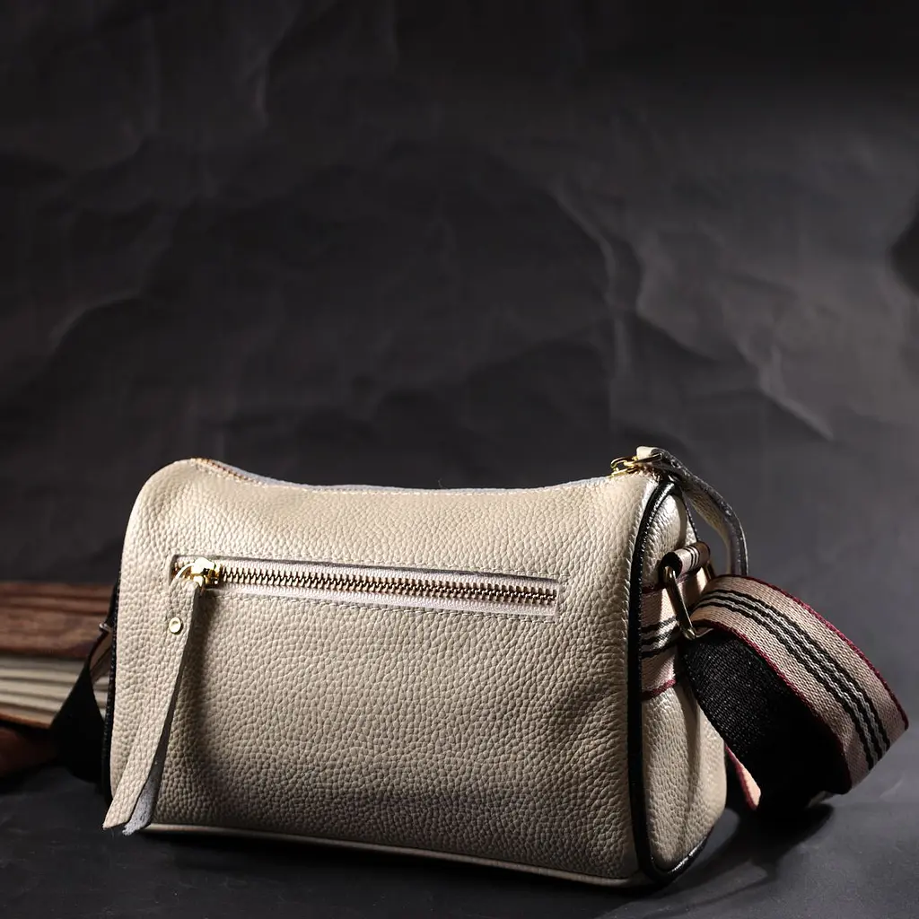 Дивовижна сумка для стильних жінок із натуральної шкіри Vintage 22264 білий - фото 7