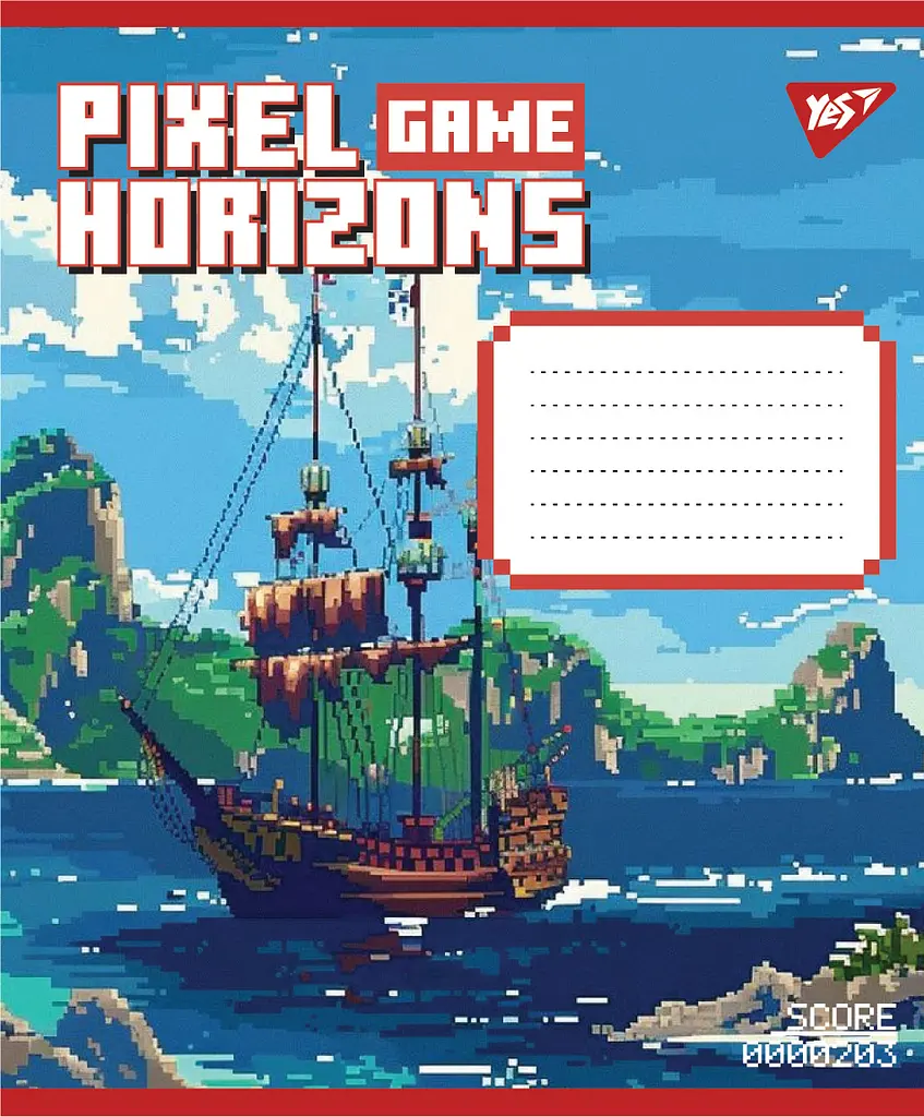 Набір зошитів шкільних YES А5/12 лінія Pixel game 25 шт (767775) - фото 4