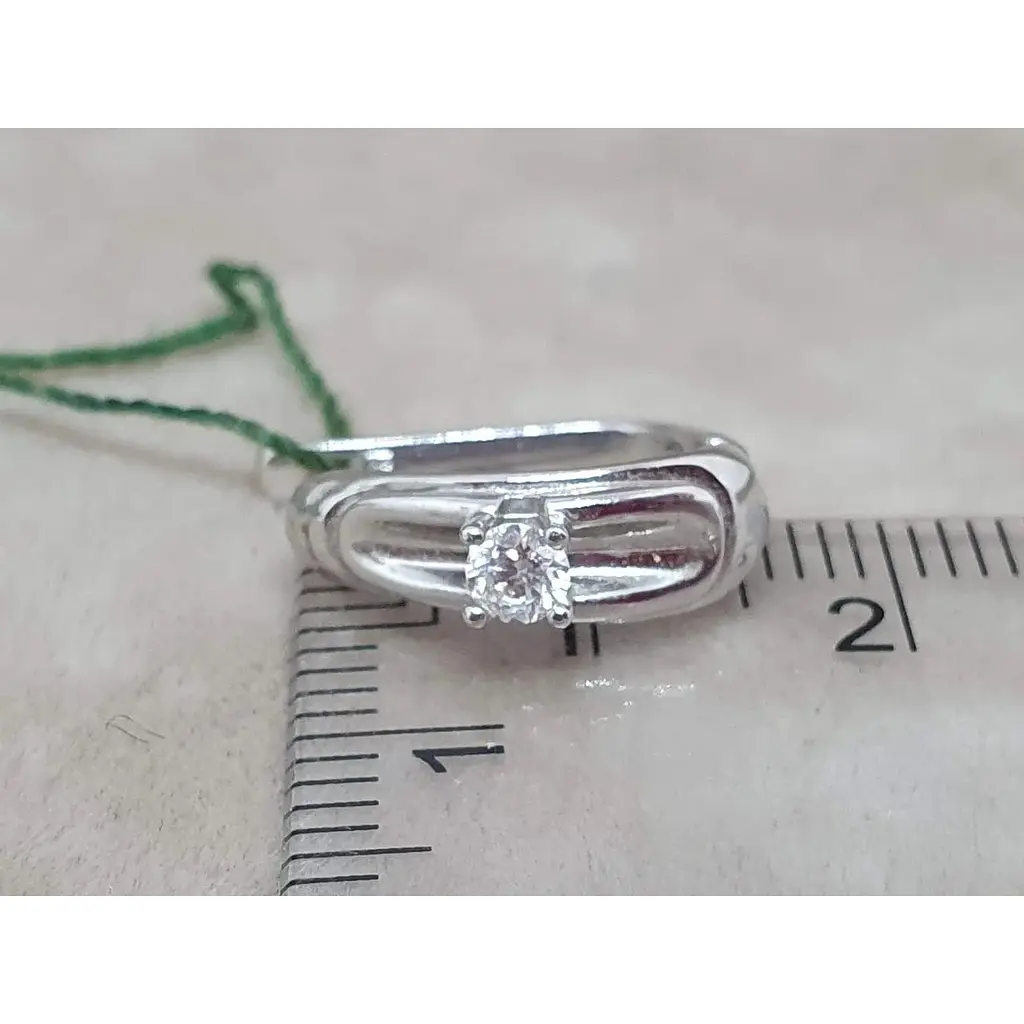 Золоті сережки ЮЗ "Багет" з діамантами. 2801/1 - фото 5