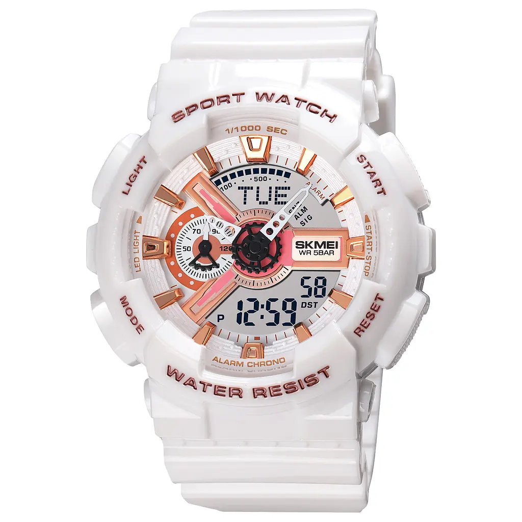 Жіночий наручний годинник 1834WT White-Gold Skmei acs0030554