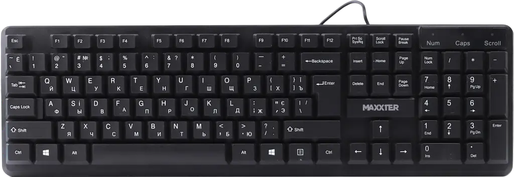 Клавіатура Maxxter KBM-U01-UA Black - фото 3