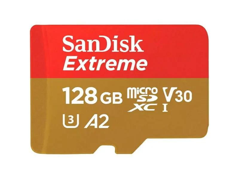 Карта пам'яті SanDisk Extreme microSDXC UHS-I U3 V30 A2 Class 10 128 GB (SDSQXAA-128G-GN6AA) - фото 2