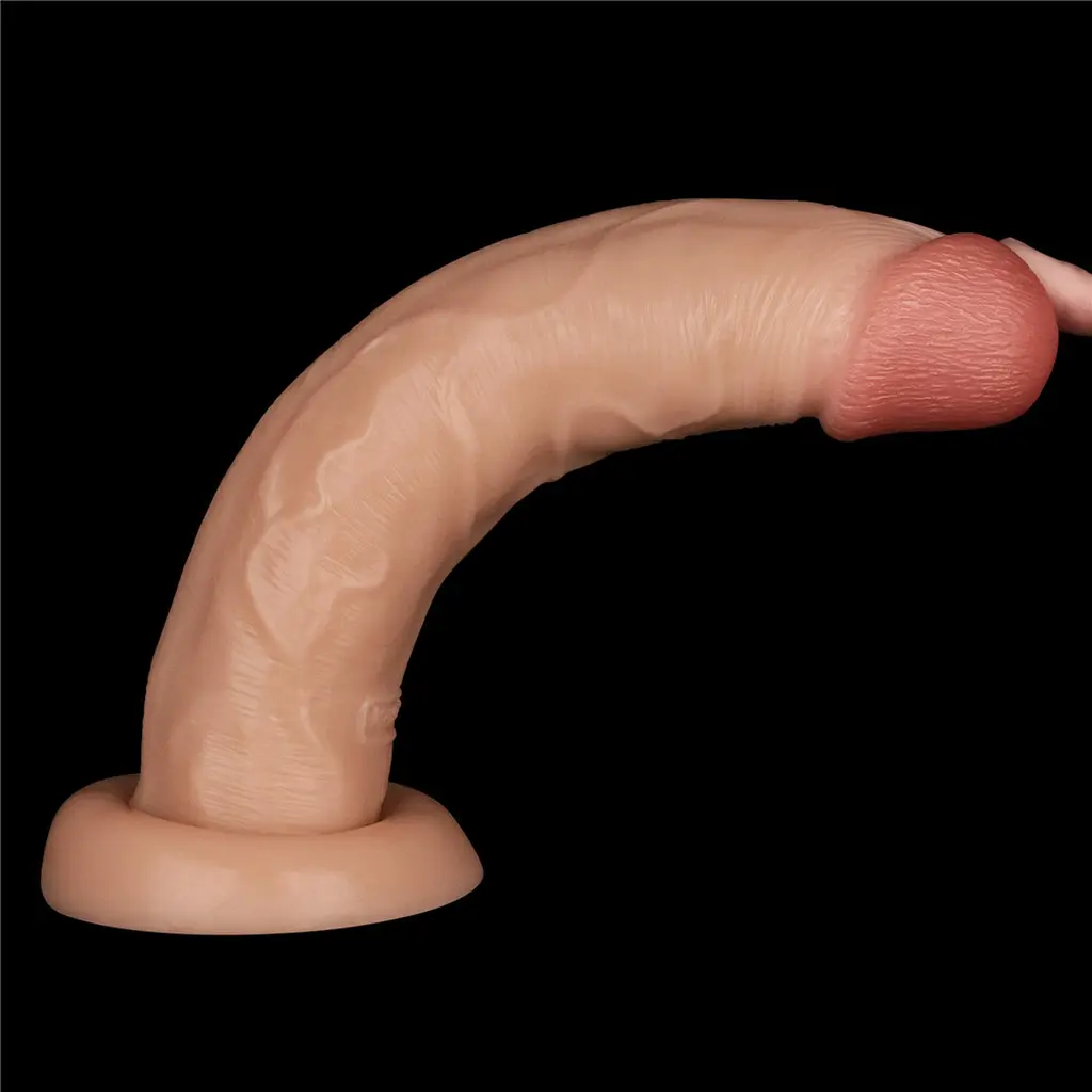 Вібратор Lovetoy Power Basics Cock 10'' 26,2 см (тілесний) - фото 10