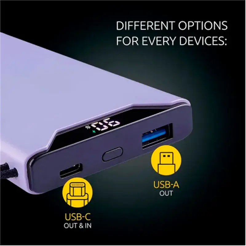 Батарея універсальна Intenso F10000 10000mAh QC3.0 purple (7332033) - фото 7