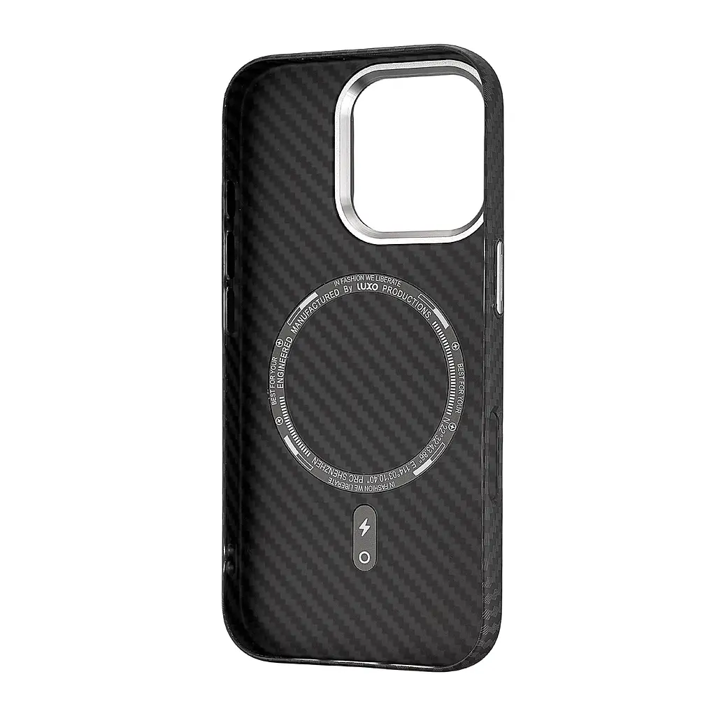 Чохол Luxo Free Air CarBon with MagSafe iPhone 16 PRO Black - фото 3