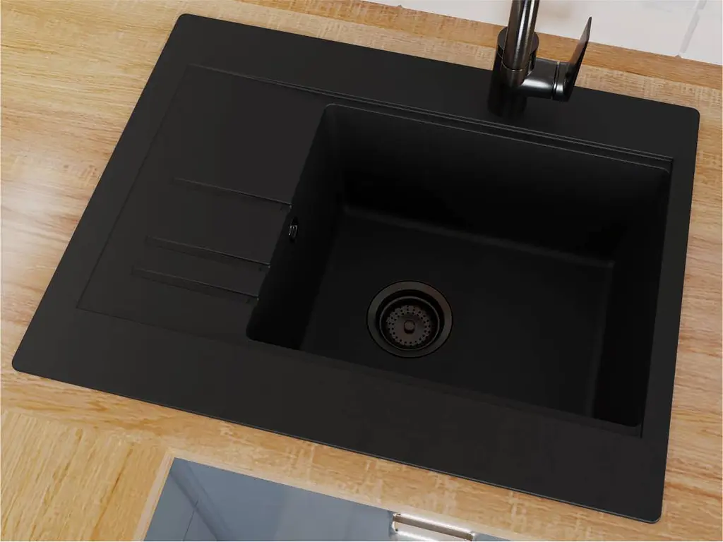 Кухонна мийка Miraggio BODRUM 650 black (0002300) Граніт, Врізна, Чорний - фото 5