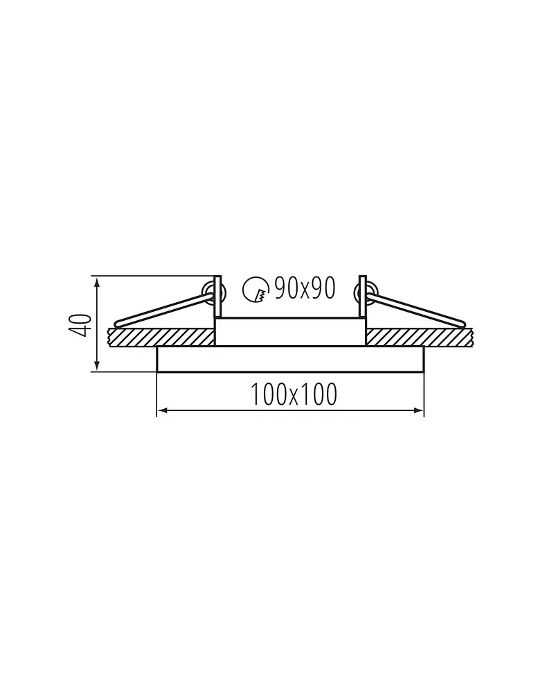 Кольцо точечного светильника Kanlux 38365 ARET 1x10W IP20 черное - фото 3