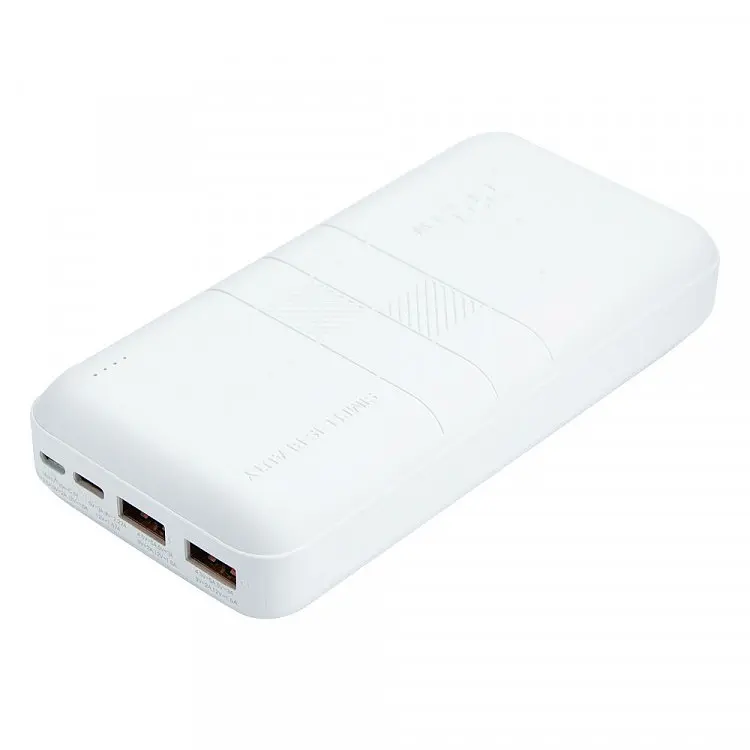 Портативный внешний аккумулятор XO PR188 20000mAh PD20W+QC22.5W (Белый) - фото 2