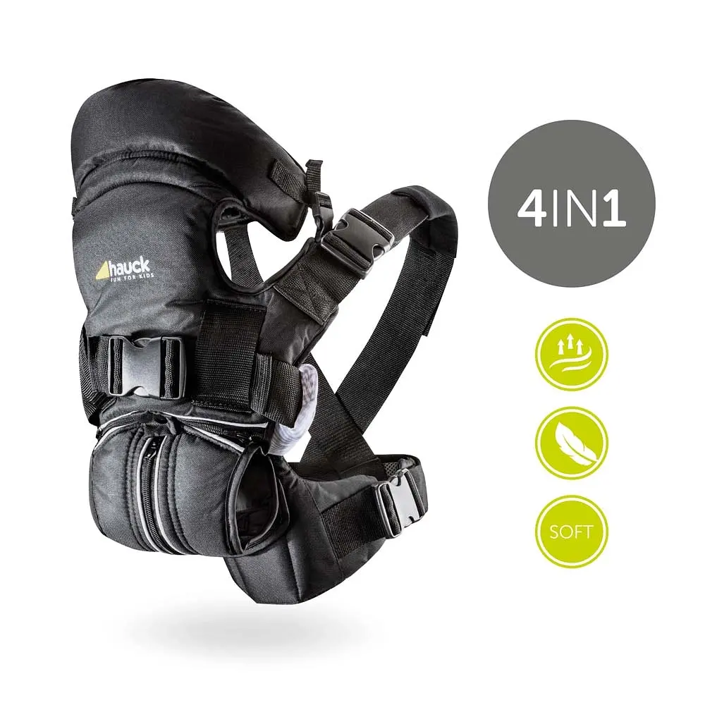 Рюкзак-кенгуру Hauck 4 Way Carrier Black, черный (58102-5) - фото 3