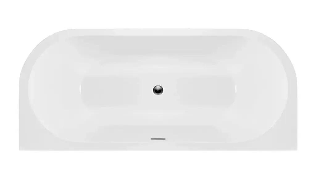 Ванна акрилова пристінна Rea Capri 170x75 white REA-W9801, Білий - фото 3