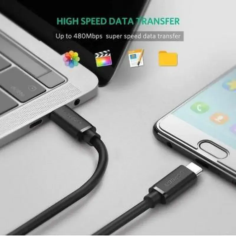 Дата кабель USB-C to USB-C 1.0m US286 3A Black Ugreen (50997) - фото 7