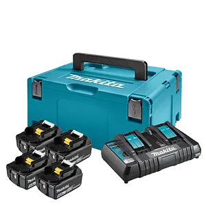 Набір акумуляторів BL1850B (4 шт) та зарядний пристрій для продукції Makita LXT (197626-8)