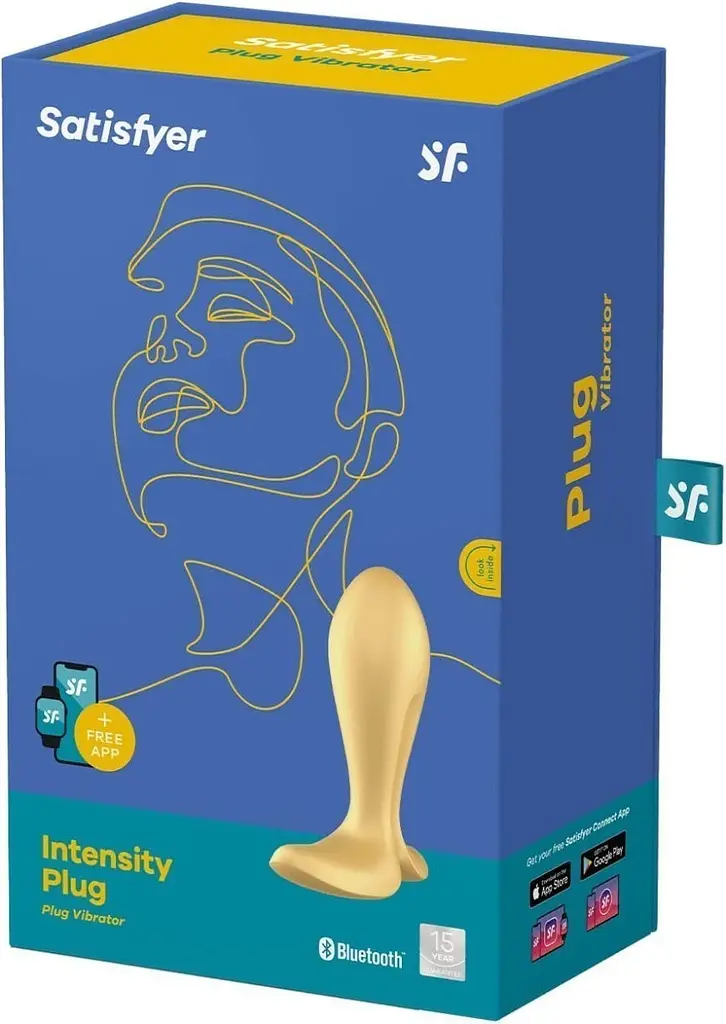 Анальна пробка з вібрацією Satisfyer - Intensity Plug, золотий - фото 7
