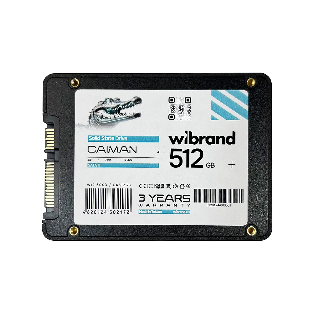 Накопичувач SSD Wibrand Caiman 512GB 2.5" 7mm SATAIII Bulk (WI2.5SSD/CA512GB) - фото 3