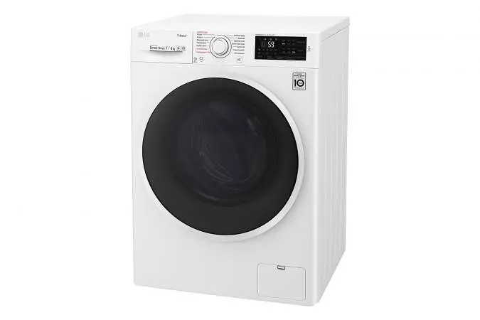 Прально-сушильна машина LG F2J6HG0W, 7кг (4кг), 1000, П, Пар, глибина 45см, Дисплей, Інвертор, Білий (F2J6HG0W) - фото 6