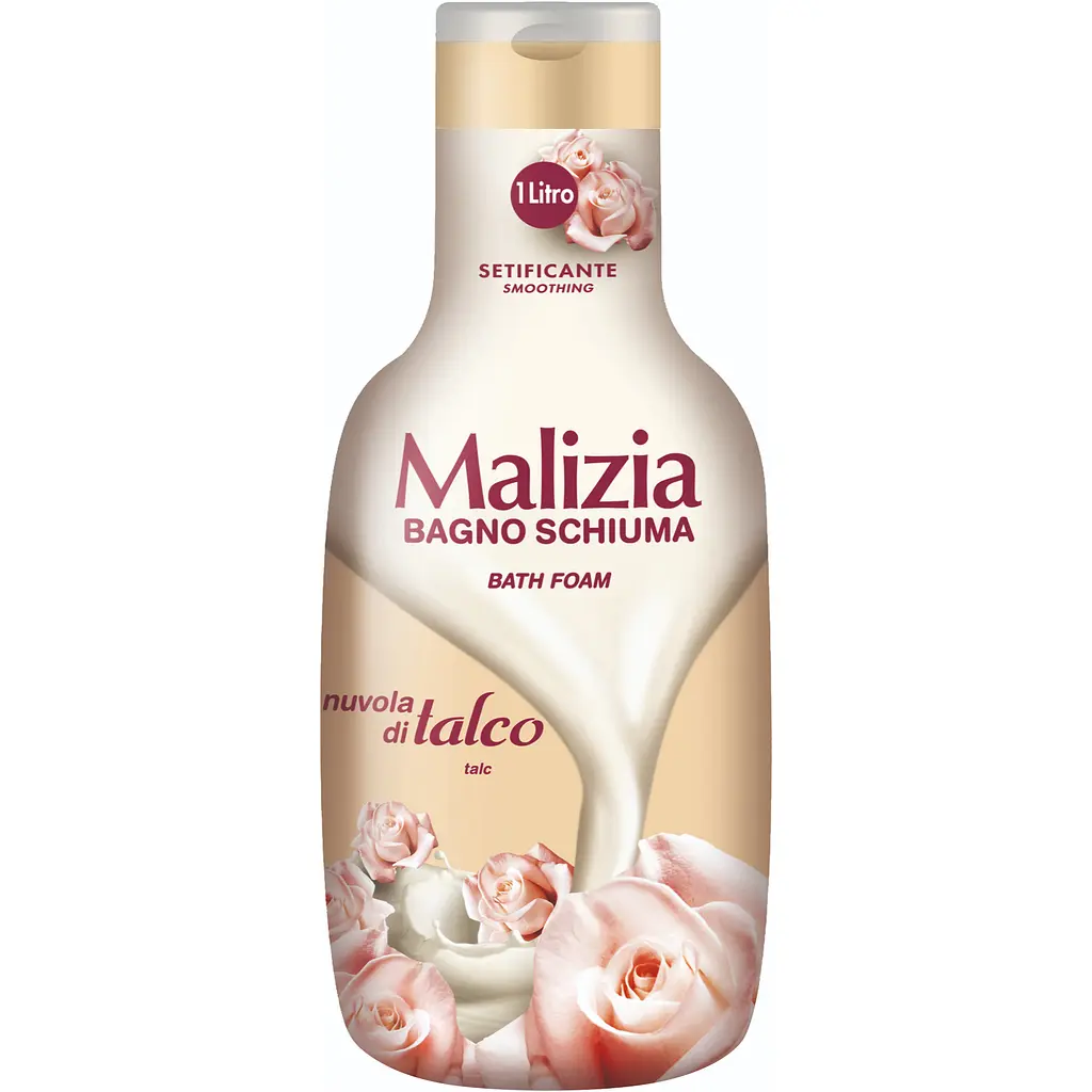 Гель-піна для ванни та душу Malizia Тальк 1000 мл (8003510017386)