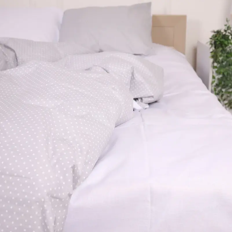 Наволочка MirSon Бязь 17-4831 Eugene 60х60 см біло-сіра (2200009391446) - фото 4