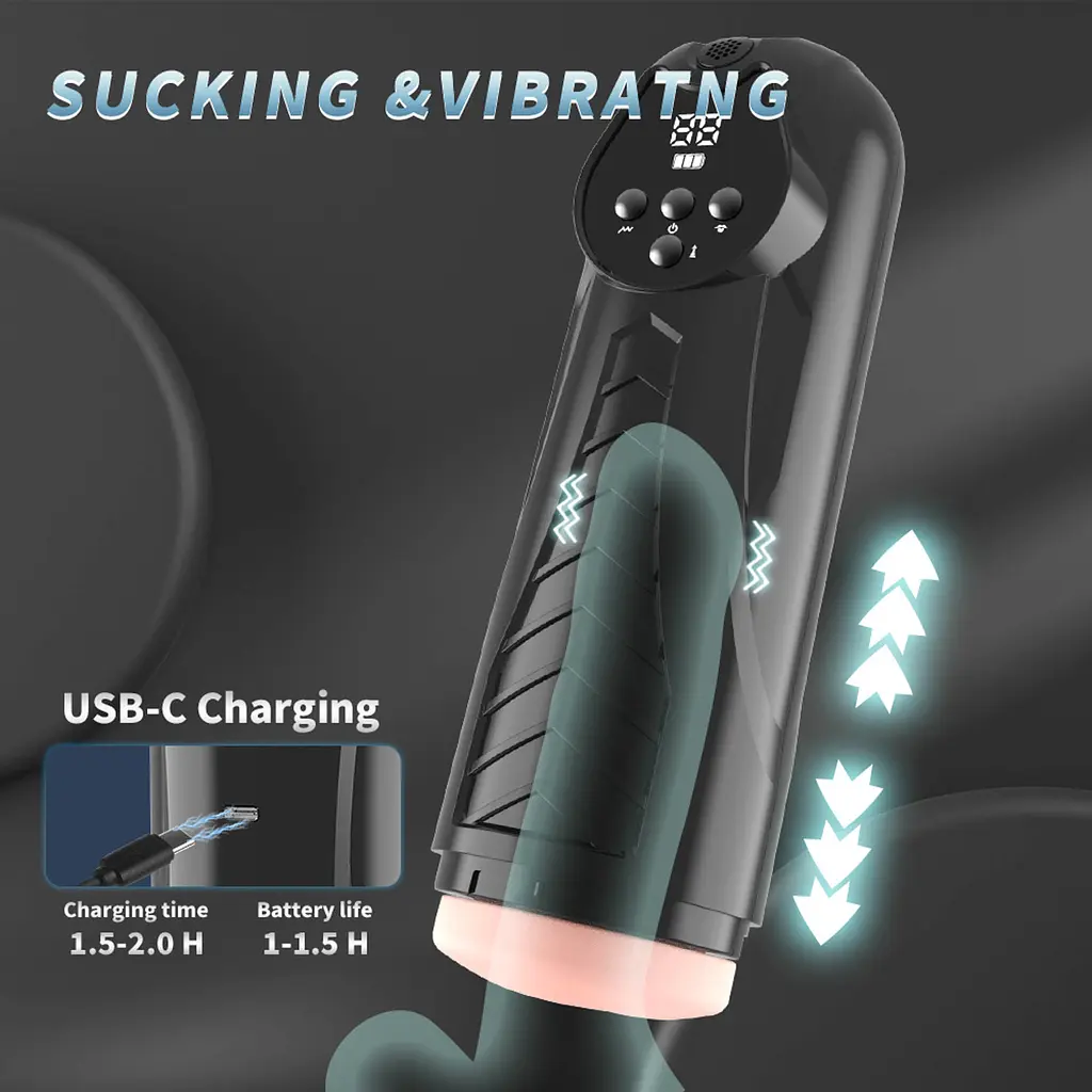 Мастурбатор LUXURY Masturbator, PREMIUM RECHARGEABLE MULTIFUNCTIONS 04 Boss Series 60-00068 103640 - фото 7