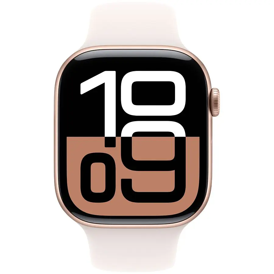 Смарт-часы Apple Watch Series 10 GPS, 46mm, Rose Gold, Light Blush Sport Band, M/L (Grade B) Seller Refurbished - фото 2