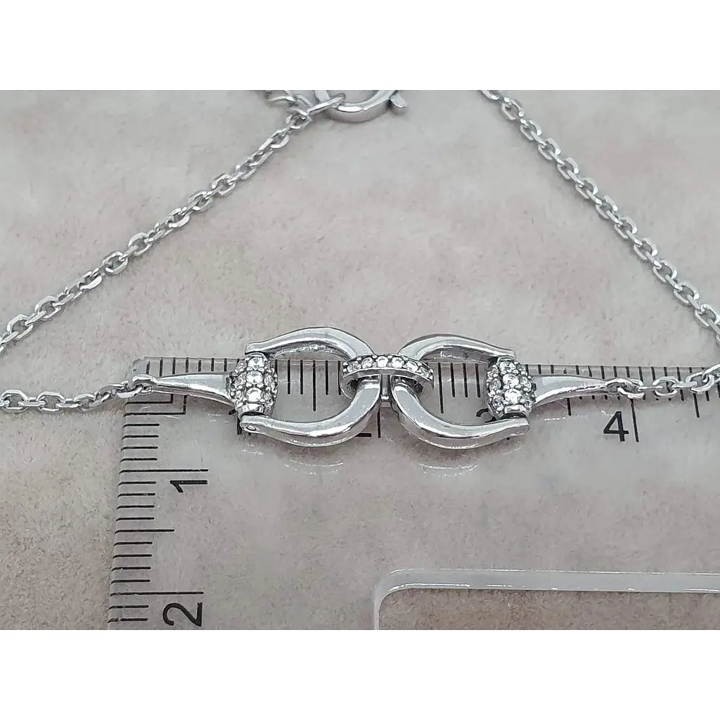 Срібний браслет Агні Горельєф з фіанітами. 4180Р-CZ ГОРЕЛЬЕФ 17 - фото 3