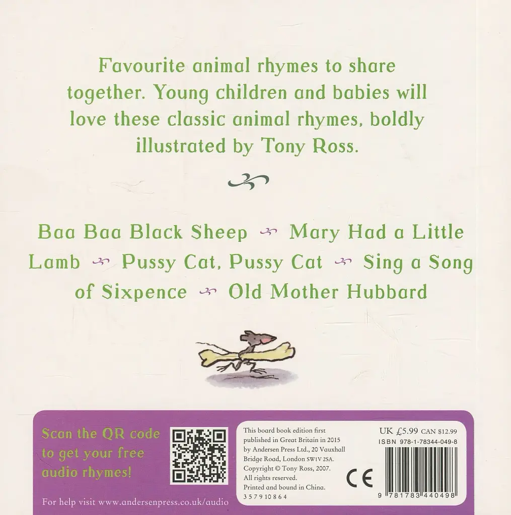My Favourite Nursery Rhymes Board Book: Animal Rhymes - фото 2