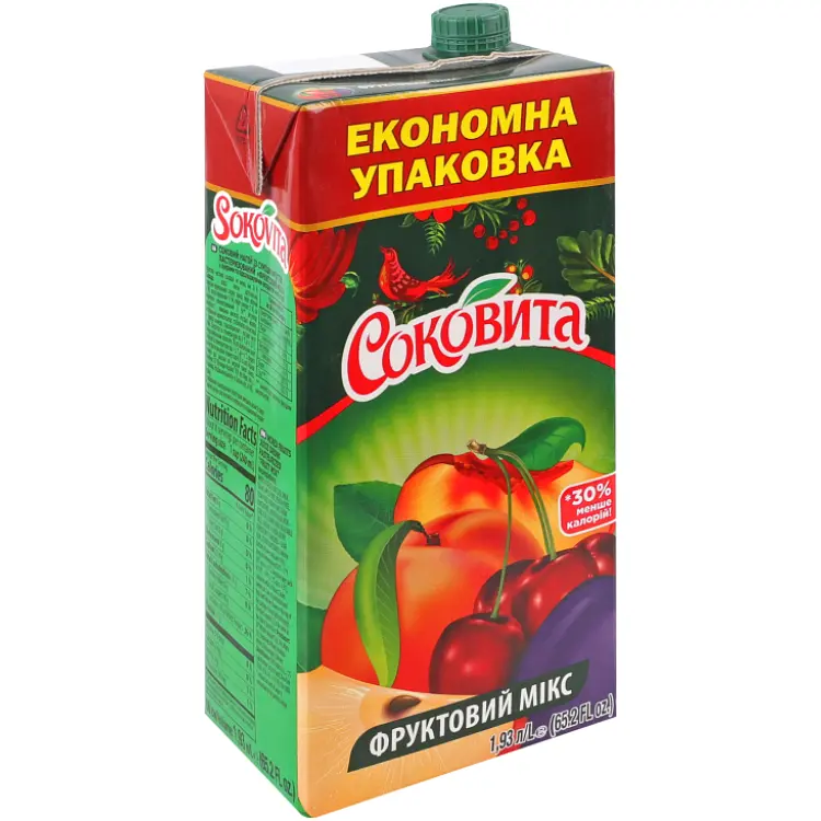 Напій соковий Соковита Фруктовий мікс 1.93 л - фото 3
